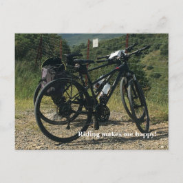 自転車に乗ると嬉しい ポストカード