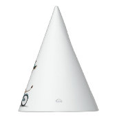 自転車に乗るキリン – 手書き鉛筆アート パーティーハット (右)