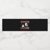 自転車に乗るクリスマスの楽しさ ペットボトルラベル (シングルラベル)