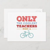 自転車に乗るクールのは先生だけだ ポストカード (正面/裏面)