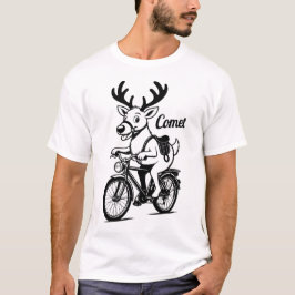 自転車に乗るコメット Tシャツ