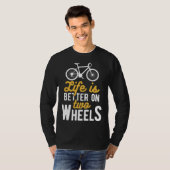 自転車に乗るサイクリスト Tシャツ (正面フル)