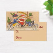 自転車に乗るサンタクロース、ビンテージクリスマス (デスク)