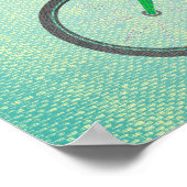 自転車に乗るバスフィッシュ ポスター (角)