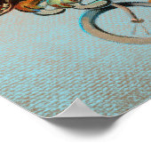 自転車に乗るバダスハイエナ ポスター (角)