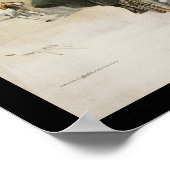 自転車に乗る女性1897 ポスター (角)