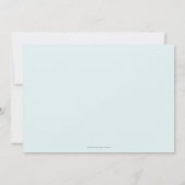 自転車に乗る幸運な少女との別れパーティー 招待状 (裏面)