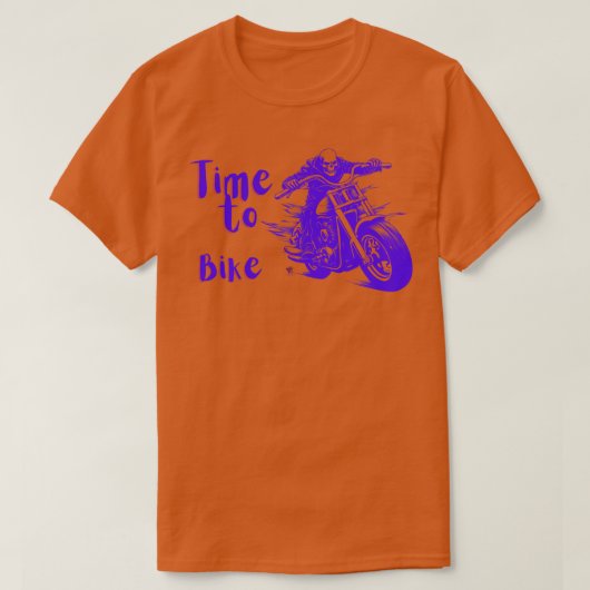 自転車に乗る時間 Tシャツ (デザイン正面)