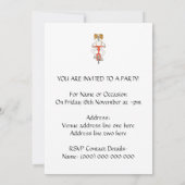 自転車に乗る犬。 招待状 (裏面)