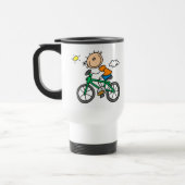 自転車に乗る男性 トラベルマグ (左)