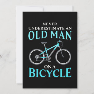 自転車に乗る老人 招待状