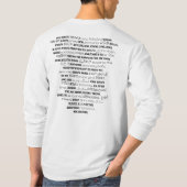 自転車に乗る衣服 Tシャツ (裏面)