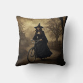 自転車に乗る魔女 クッション (裏面)