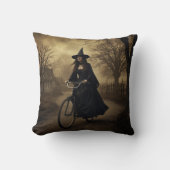 自転車に乗る魔女 クッション (正面)