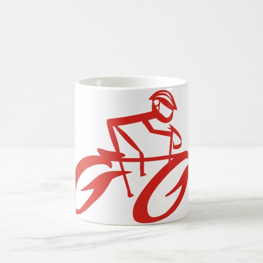 自転車に乗る コーヒーマグ コーヒーマグカップ (中央)