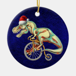 自転車に乗る セラミックオーナメント
