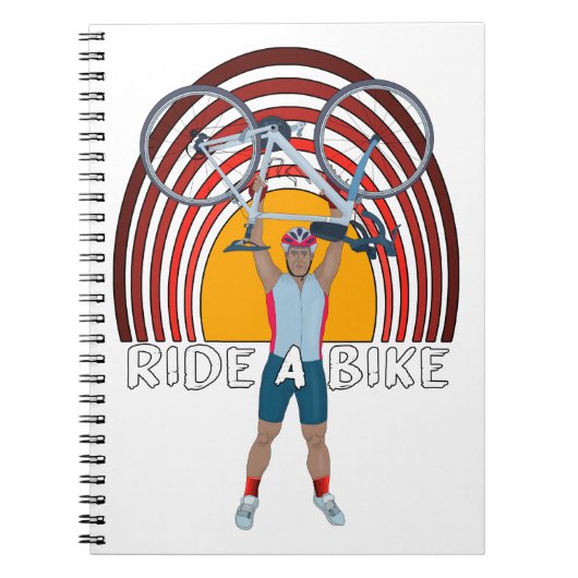 自転車に乗る ノートブック (正面)