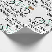 自転車に乗る ラッピングペーパー (角)