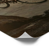 「自転車に乗る」感動的引用文 ポスター (角)