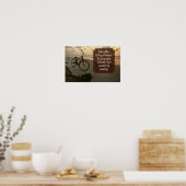 「自転車に乗る」感動的引用文 ポスター (キッチン)