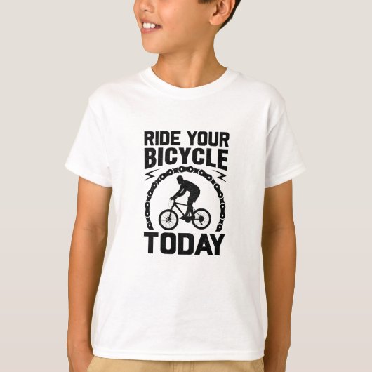 自転車に乗る – 自転車おもしろい – 自転車 Tシャツ (正面)