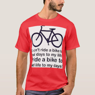 自転車に乗る Tシャツ