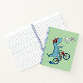 自転車に乗るT-レックスの雄叫び ノートブック (内部)