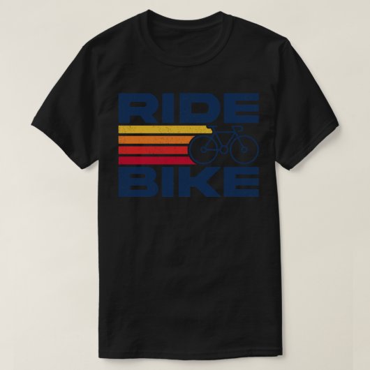 自転車に乗楽しむる Tシャツ (デザイン正面)