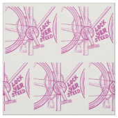 自転車に鍵をかける ファブリック (見本)