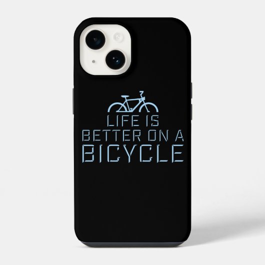 自転車のある生活が最高 サイクリング 引用 スポーツ iPhoneケース (裏面)