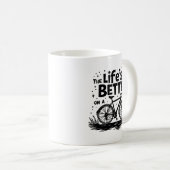 自転車のある生活は最高 コーヒーマグカップ (正面右)