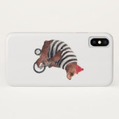 自転車のおもしろいくま Case-Mate iPhoneケース (裏面(横))