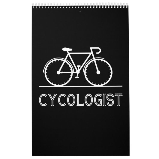 自転車のおもしろい巨匠のユーモア カレンダー (カバー)