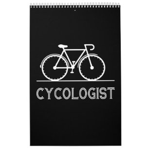 自転車のおもしろい巨匠のユーモア カレンダー