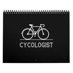 自転車のおもしろい巨匠のユーモア カレンダー