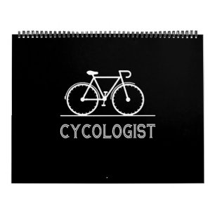 自転車のおもしろい巨匠のユーモア カレンダー
