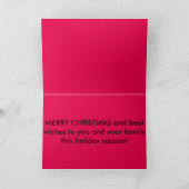 自転車のそりクリスマスカード シーズンカード (内部)