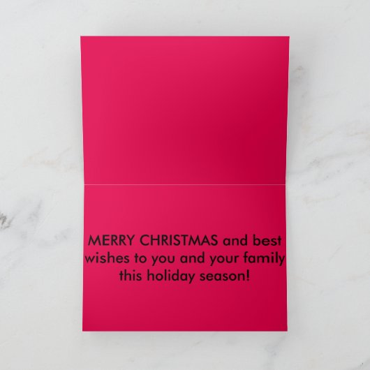 自転車のそりクリスマスカード シーズンカード (内部)