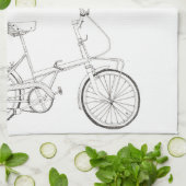 自転車のふきん キッチンタオル (折り畳み)