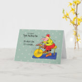 自転車のインストラクターをスピンする カード (黄色い花)