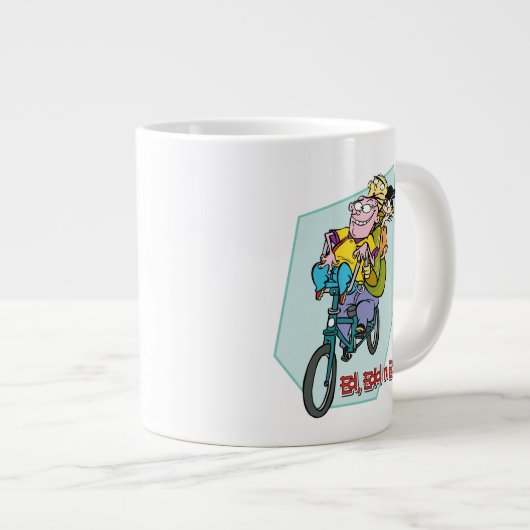 自転車のエド、エド、エディ ジャンボコーヒーマグカップ (正面右)