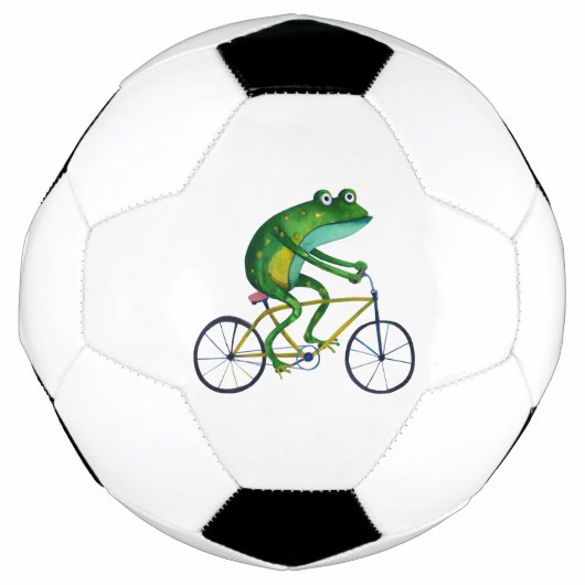 自転車のカエル サッカーボール (正面)