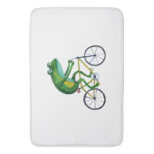 自転車のカエル バスマット (正面縦)