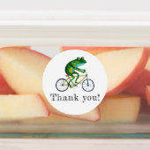 自転車のカエル ラベル (貼付)