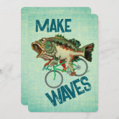 自転車のカードに乗った大型バスやる気を起こさせるス シーズンカード (正面/裏面)