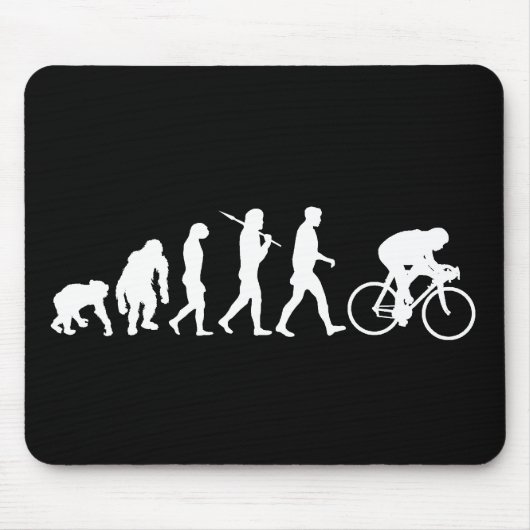 自転車のギフトを競争させるサイクリングのサイクリストのペダル力 マウスパッド (正面)