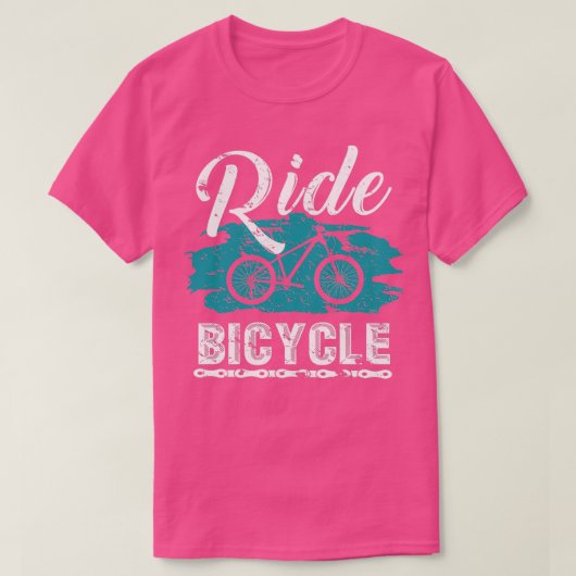 自転車のギフトサイクリストに乗る Tシャツ (デザイン正面)
