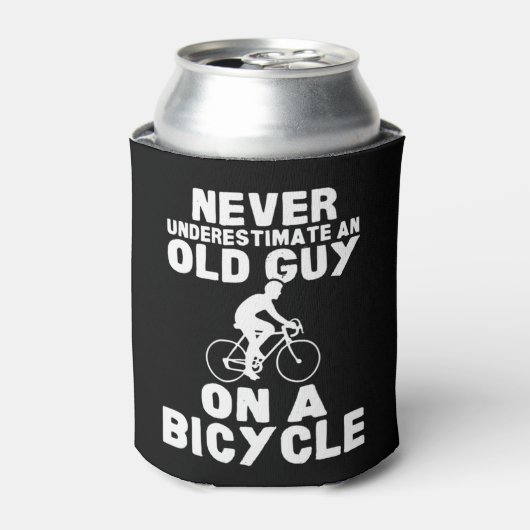 自転車のギフトLで老人を甘く見てはいけない 缶クーラー (缶正面)