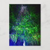 自転車のクリスマスツリーの郵便はがき シーズンポストカード (正面)