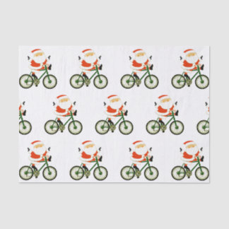 自転車のクリスマス包装紙 薄葉紙